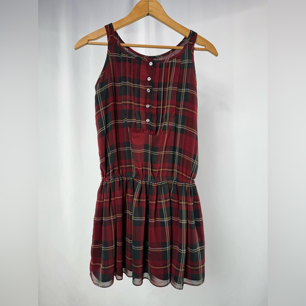 Ralph Lauren Red Plaid Kids Casual Dress